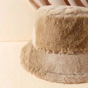 Women's fluffy faux fur bucket hat. Brand new!